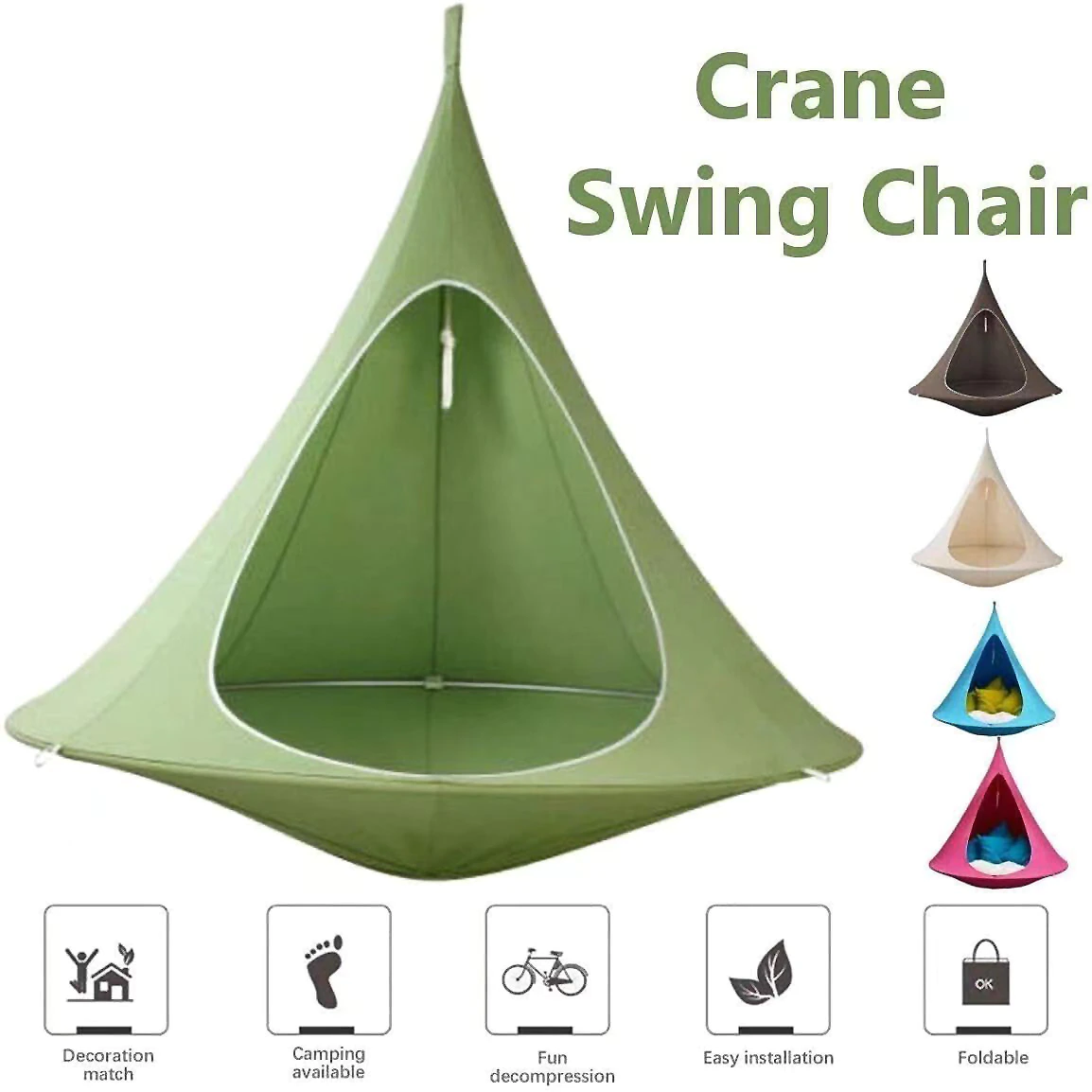 Cheap Goat Tents Waterproof Outdoor Garden Camping Hammock Large Size Swing Chair Foldable Children Family Room Tent Ceiling Hanging Sofa Bed   